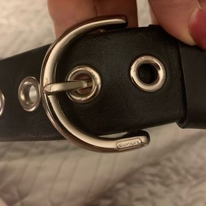 Black coach belt
